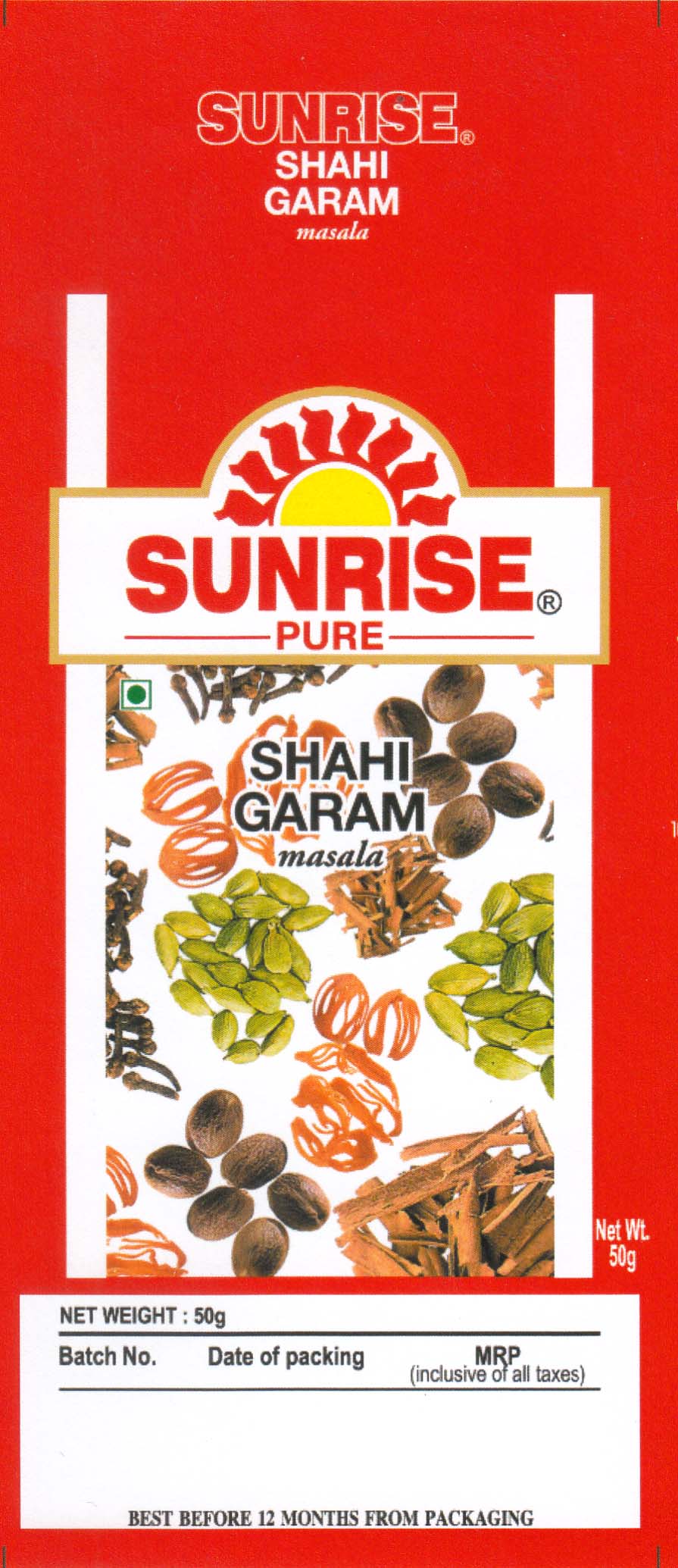 Sunrise Shahi Garam Masala, Sunrise, Spices